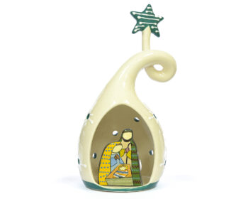 NT002-RV PRESEPE ZUCCHETTA RESTYLING STELLA VERDE I MISURA (H 23 CM).