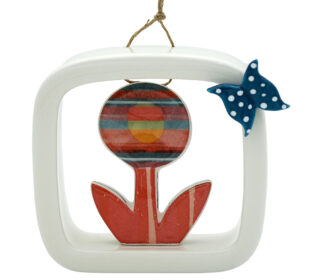 FR 20-PL-M VIDEO FIORE PALLA MODERNO I MISURA 10,50 X 10.30 CM