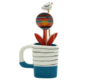 FR 22-PL-M - TAZZA FIORE PALLA MODERNO 11X17 CM