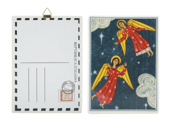 NT074-CA CARTOLINA COPPIA ANGELI 18X13 CM