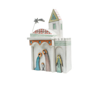 NT - 47 PRESEPE NATIVITA' 2.0 VILLAGGIO (CON ANGELO) II MISURA (H 40X25 CM)