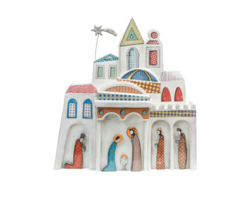 NT - 48 PRESEPE NATIVITA' 2.0 VILLAGGIO III MISURA (H 50X40 CM)