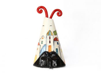 NP 71 - LA CITTA' DI PULCINELLA II MISURA COLORATA (H 19.50 CM)