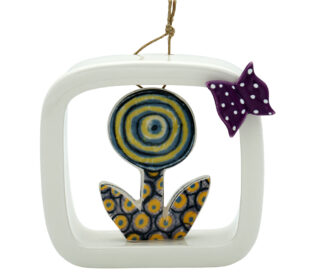 FR 20-PL-V VIDEO FIORE PALLA VINTAGE I MISURA 10,50 X 10.30 CM
