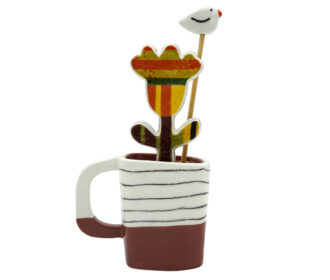FR 22-GR-M- TAZZA FIORE GAROFANO MODERNO 11X17 CM