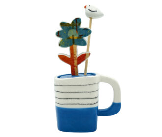 FR 22-M-M - TAZZA FIORE MARGHERITA MODERNO 11X17 CM