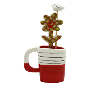 FR 22-M-V- TAZZA FIORE MARGHERITA VINTAGE 11X17 CM
