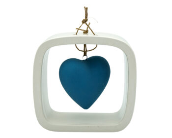 LV 23-BL-O VIDEO CUORE OPACO ACQUAMARINA 10,50 X 10,30 CM
