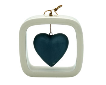 LV 23-GR-O VIDEO CUORE OPACO GRIGIO 10,50 X 10,30 CM